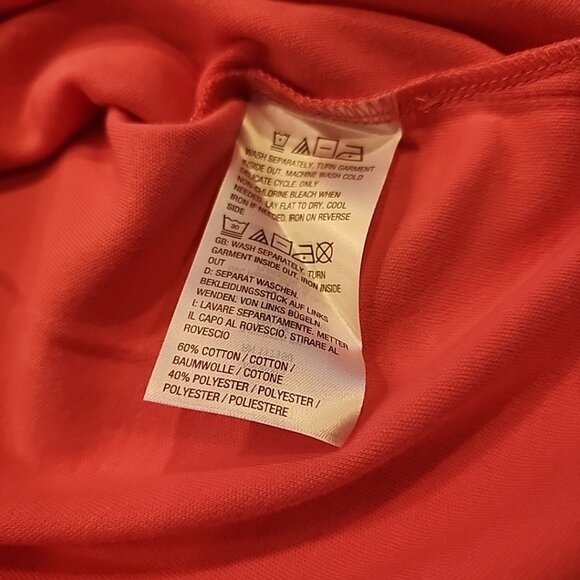 Quacker Factory 3x Pink T-Shirt Short Sleeve Sequin V-neck Cotton Blend - Picture 6 of 6